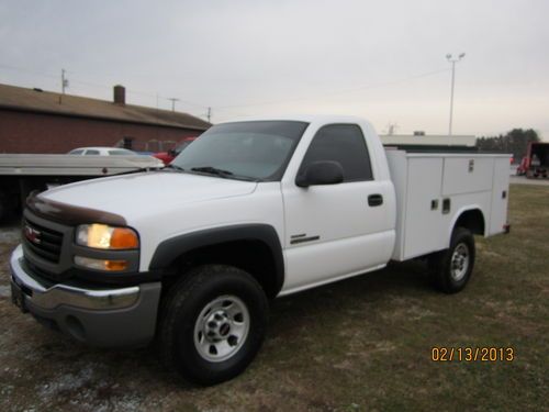 2007 gmc 3500 duramax 4x4 reg cab utility box lease turn in