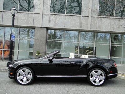 2012 bentley gtc mulliner pkg, polished wheels, black over linen, fresh service