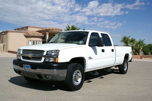 2004 chevrolet silverado 3500 lt 4x4 diesel auto 22k miles crew cab bose auto