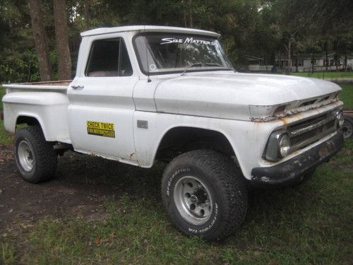 1965 chevrolet c20 4x4 vintage truck pickup shortbed stepside 327 4 speed posi