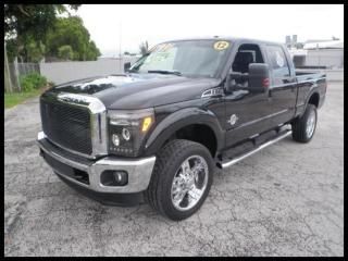 2012 ford super duty f-350 srw 4wd crew cab 156" lariat 1 owner low miles ! !