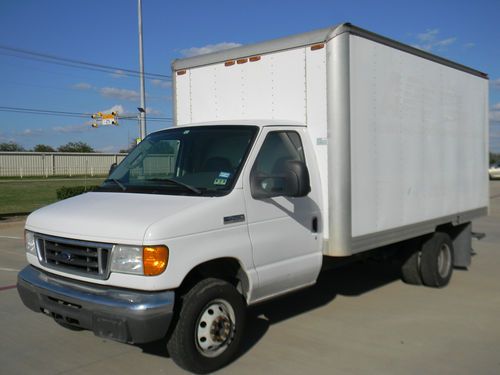 2007 ford e-450 super duty 14' box van 6.8l triton gas