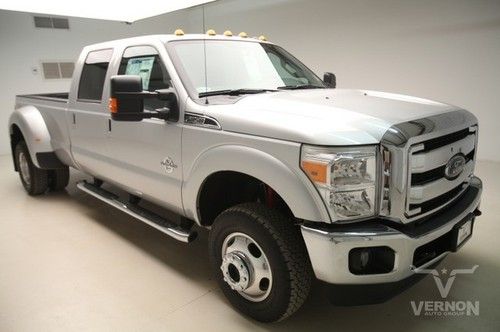 2014 drw lariat crew 4x4 fx4 navigation sunroof leather heated v8 diesel