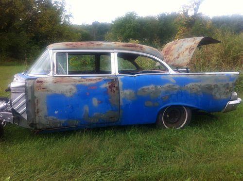 1957 chevy  2-dr sedan bel air;  gasser/pro street project
