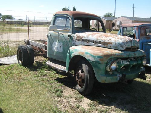 1951 ford f-4 dually w/flathead v8 &amp; hoist