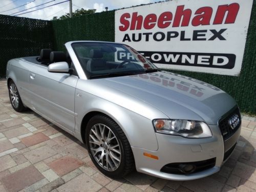 2009 audi a4 convertible florida car premium pkg leather cruise ac power options