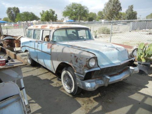 1956 chevy wagon, runs , belair 4 door