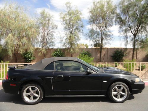 2003 Ford Mustang Premium GT Convertible 2-Dr 4.6L *40YR ANNIVERSARY *BLACK 101K, US $7,300.00, image 2