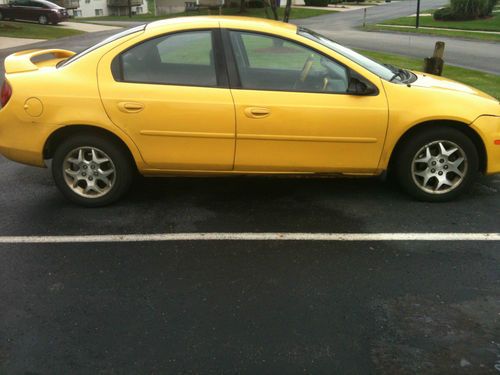 2002 yellow dodge neon sxt mechanic special