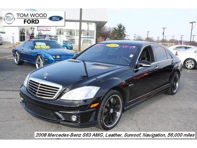 S63 amg 6.2l leather sunroof nav cd 14 speakers am/fm radio dvd