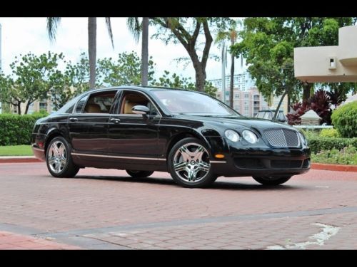 2006 bentley continental flying spur black chrome dvd screens sat nav