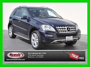 2011 ml350 4matic capri blue cashmere premium ii bixenon navigation tow pkg