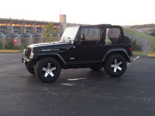 2005 jeep wrangler rubicon tj ,hard top, black