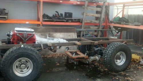 Custom built dodge power wagon frame &amp; driveline