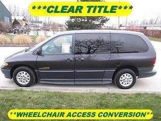 1996 dodge grand caravan handicap wheelchair conversion