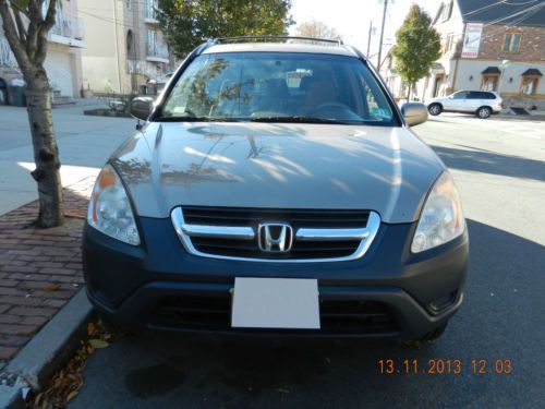 2004 honda cr-v ex, brown with side steps, roof rack oem hitch + w/bike rack