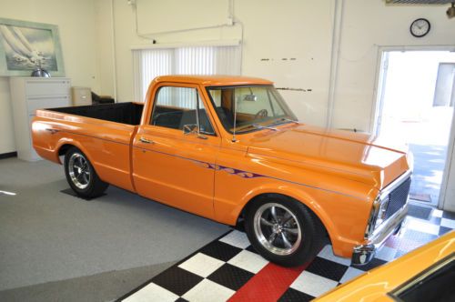 CHEVY C10 FLEETSIDE SHORT WIDE RESTO MOD FRESH RESTORE WOOD BED COLD AC, US $19,900.00, image 14