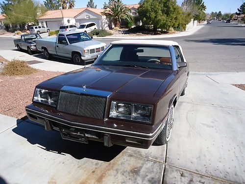 1983 chrysler lebaron mark cross convertible 2-door 2.6l  look