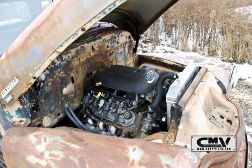 1953 bagged chevy pickup 3100 air ride air lift slammed patina hot rat rod 47 54, image 13