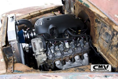 1953 bagged chevy pickup 3100 air ride air lift slammed patina hot rat rod 47 54, image 14