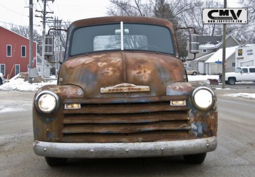 1953 bagged chevy pickup 3100 air ride air lift slammed patina hot rat rod 47 54, image 18