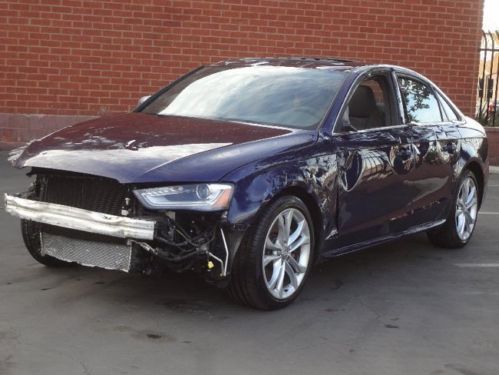 2014 audi s4 sedan quattro s tronic damaged salvage like new only 438 miles wow