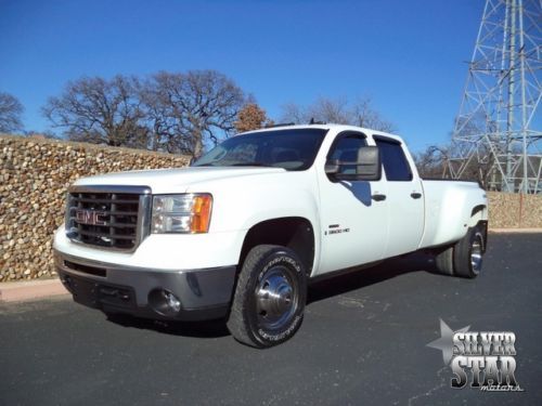 09 sierra 3500 drw 4wd diesel crewcab xnice dually allpower 1txowner!