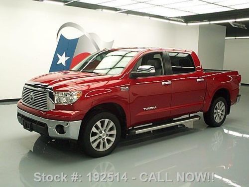 2011 toyota tundra platinum crew 4x4 sunroof nav 22k mi texas direct auto