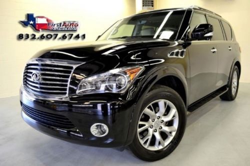 2011 infiniti qx56 navi roof f/r cam dvd htd rcam roof 2tv/dvd we finance