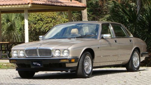 1989 jaguar xj6 vanden plas edition one owner florida car with favorable reserve