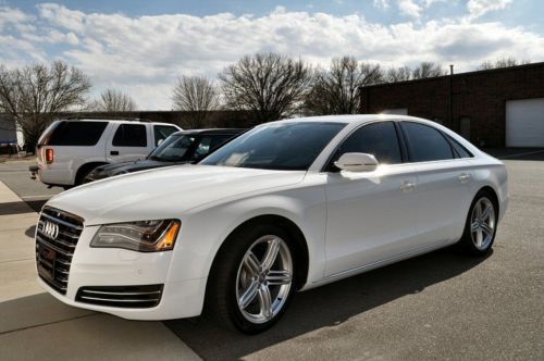 2012 audi a8 quattro sport / valcona leather, alcantara. 20-inch sport, warranty