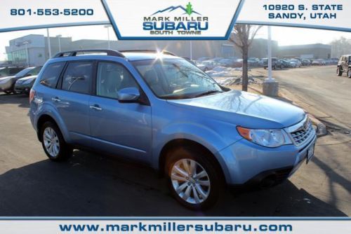 Blue subaru certified suv 2.5l awd auto 1 owner clean carfax sunroof heated seat