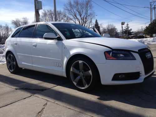 2012 audi a3 2.0 tdi fwd s-tronic with titanium sport package ibis white