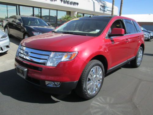 10 red automatic 3.5l v6 leather sunroof miles:24k suv