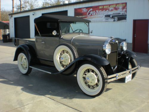 1930 ford model a roadster pick up--brookville extended cab--fully restored!
