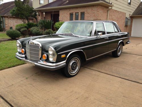 1973 Mercedes 300SEL 4.5 No Reserve Auction Sedan Dark Green Old Money Survivor, image 24