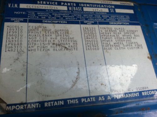 Original 1972 Cheyenne Super Pickup 402 Big Block Air Tilt Wheel, image 17