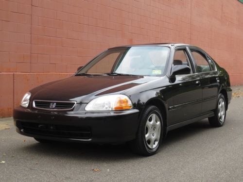 1998 honda civic ex! no reserve! automatic! gas saver! free carfax! sunroof!