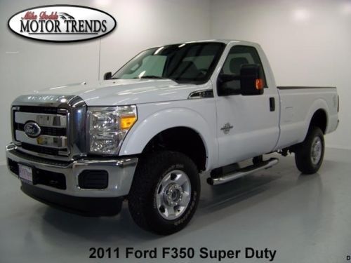 2011 ford f-350 xlt 4x4 reg cab turbo diesel locking axle snow plow prep pkg 51k