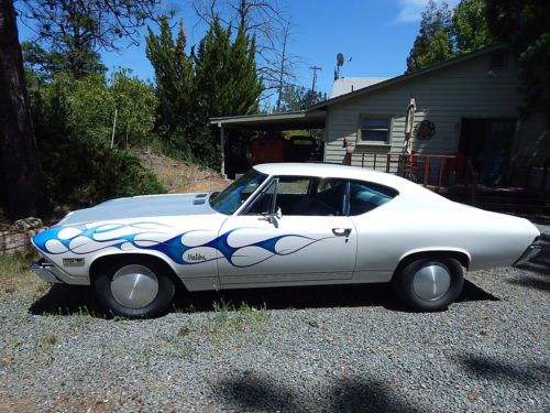 1968 chevelle original black plate california car