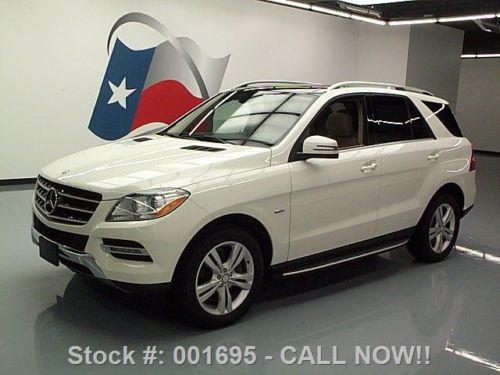 2012 mercedes-benz ml350 4matic awd p1 pano sunroof nav texas direct auto