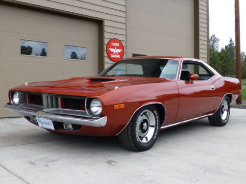Rare 1973 plymouth cuda 340, factory air, ground up restored, numbers matching