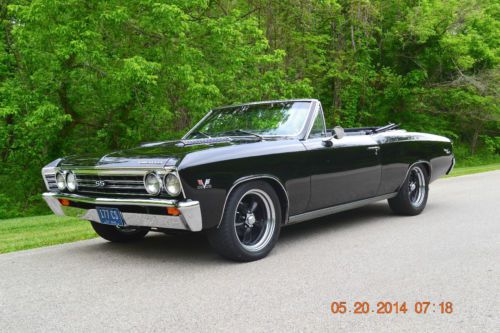 1967 chevelle with ss trim perfect original sheetmetal show quality black paint