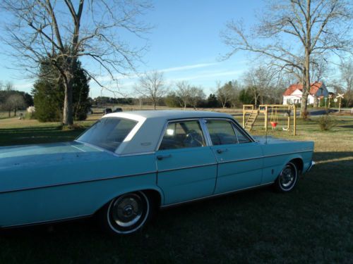 Vintage classic antique 1965 ford galaxie original aqua