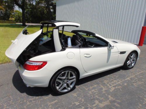 2013 mercedes benz slk 250 turbo convertible roadster *pearl diamond white*