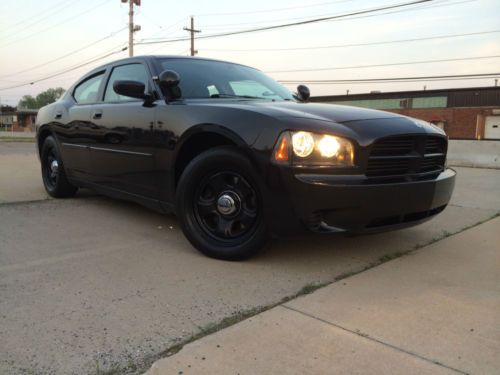 2010 dodge charger police, 5.7l hemi v8, black, dual spot lights, nice!