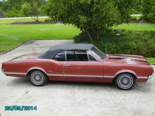 1966 oldsmobile cutlass convertible rare original v8 330 hp automatic car copper