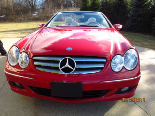 2008 red clk 350 mercedes benz