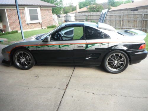 1991 silver and black hand brushed graphics highly custom toyota mr2 2.0l turbo