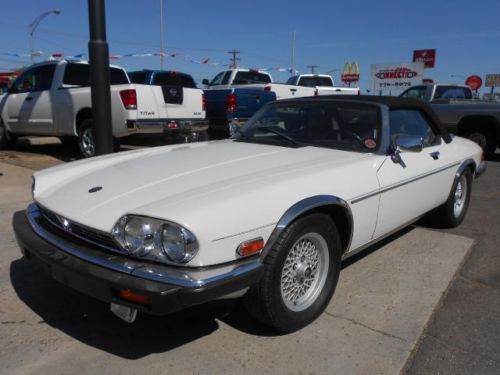 1990 jaguar xjs base convertible 2-door 5.3l white classic jag